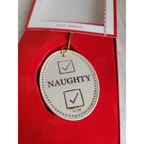 Lenox NEW Naughty or Nice checklist ornament Xmas‎ collection - Picture 3 of 5